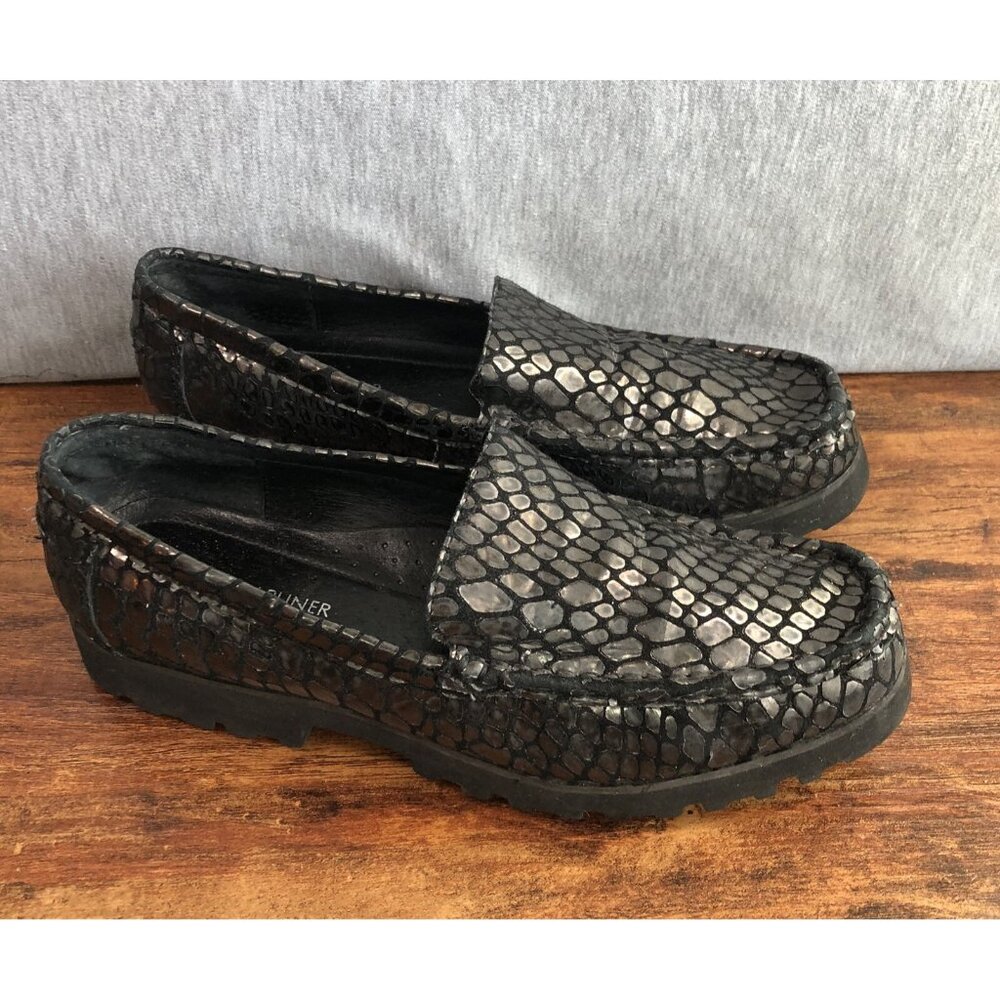 Donald J. Pliner Rio Women’s Size 9‎ M Embossed Crocodile Shoes Lug Sole